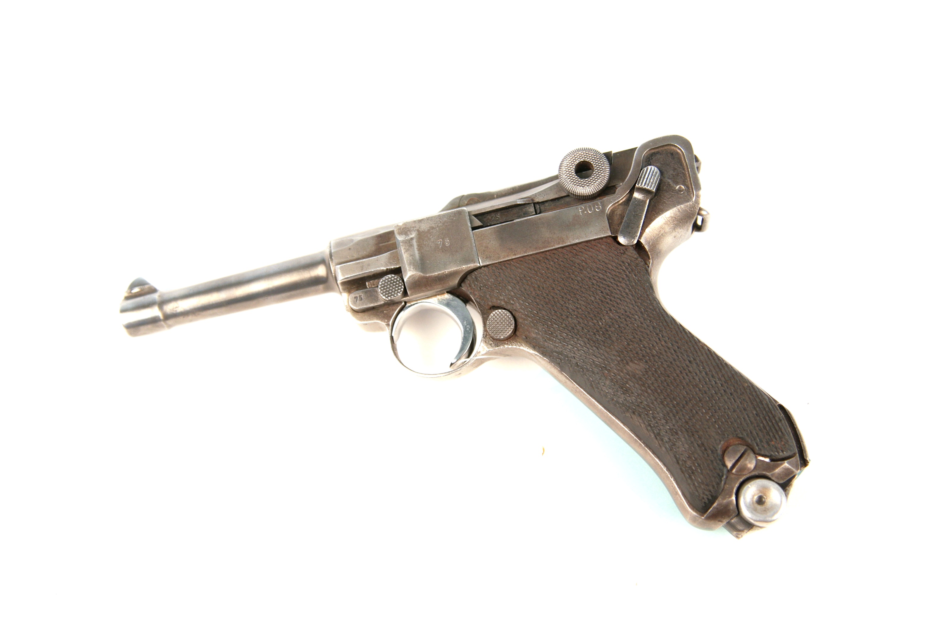 Parabellum P08, Fertigung Mauserwerke, 9 mm Luger, #75, B. 