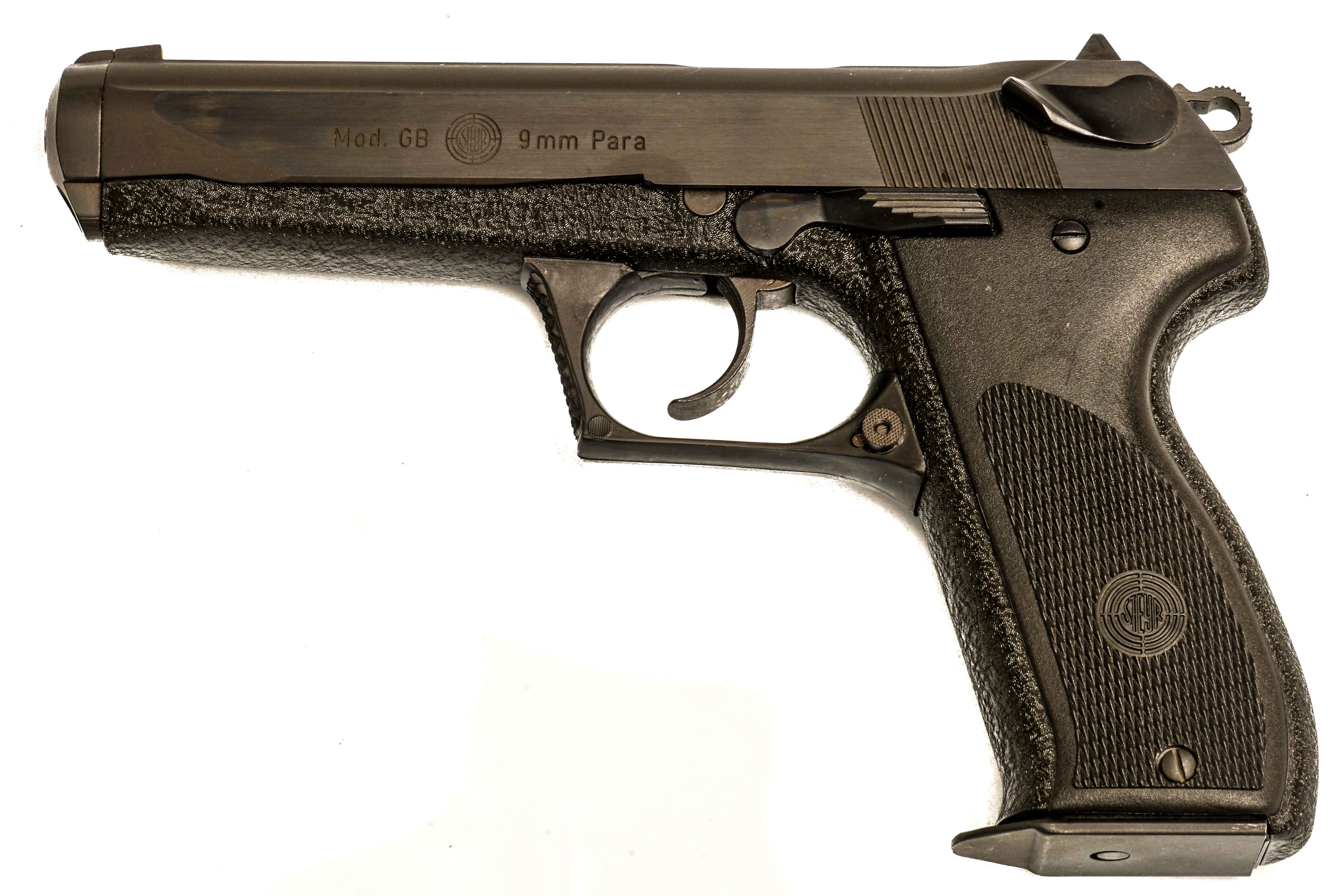 Steyr Mod. GB, 9 mm Luger, #P09852, § B Zub (W 3296-15) - Objektdetail