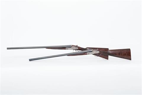 sidelock s/s gun pair  Aug. Lebeau-Courally - Liege, 12/70, 45187; 45188, § D
