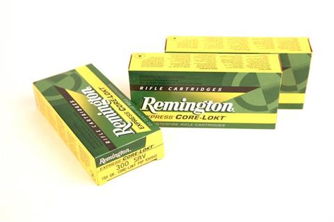 Ammunition bundle lot Remington, .300 Savage