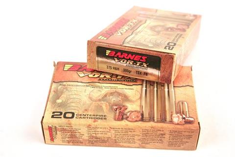 Ammunition bundle lot Barnes Kal. .375 H&H Mag.
