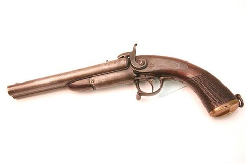 Lefaucheux-Pistole System Lebeda, 15 mm Stiftfeuer, ohne Nummer, frei ab 18 