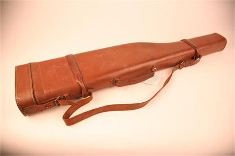Hard leather leg-of-mutton case