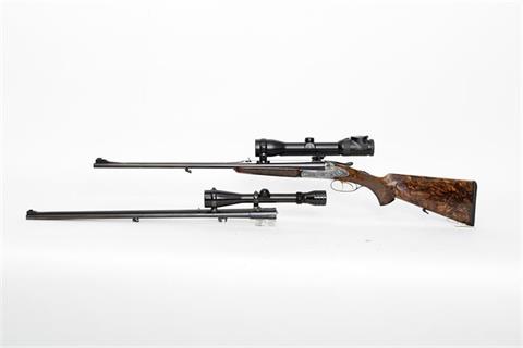 S/S double rifle Joh. Springer's Erben - Wien, Anson & Deeley with sideplates, 8x57 IRS, #9623, samt Wechselbarrel 7x57R, §
