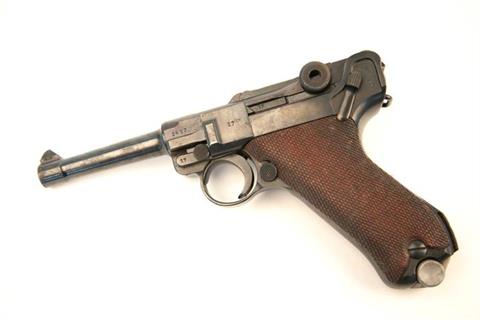 Parabellum P08, Fertigung Mauserwerke, 9 mm Luger, #24217d, § B (W 1542-14)