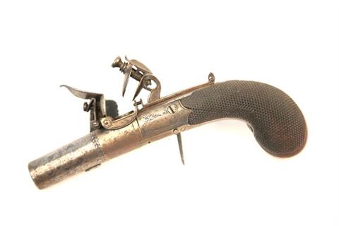 Flintlock pocket pistol Bennett & Lacy - London, .50, #1 § non restricted