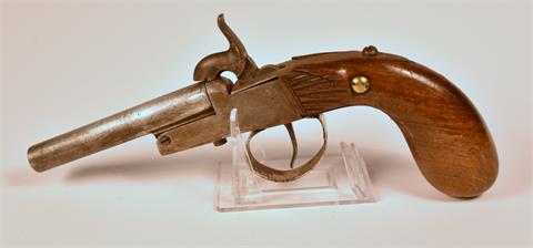 Pinfire-muzzle loading pistol, 9 mm, without #, § unrestricted