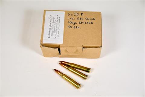 Rifle cartridges 6 x 50 R, Scheiring, § unrestricted