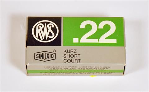 Rimfire cartridges .22 Short, RWS
