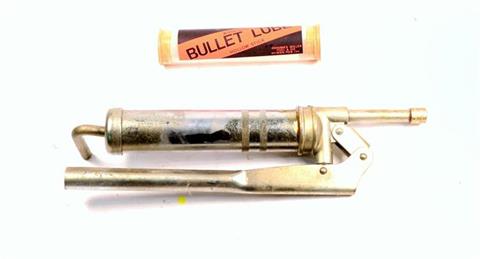 Reloading kit, lube press for bullet lubrication