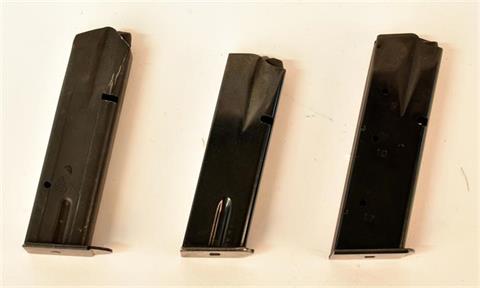 pistol magazines bundle lot Astra A-90 and various, .9 mm Luger