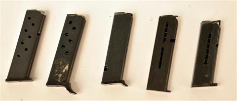 pistol magazines bundle lot  7,65 mm and 9 mm short