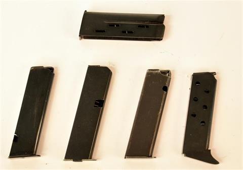 pistol magazines bundle lot 7,65 mm and 9 mm short