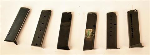 pistol magazines bundle lot  7,65 mm and 9 mm short