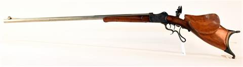 target rifle J. Gasser - Kufstein system Martini, unknown calibre, #no number, including exchangeable barrel  4mm RF, § C