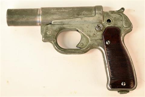 flare pistol LP42, Wehrmacht, 4 bore, #197616, § unrestricted