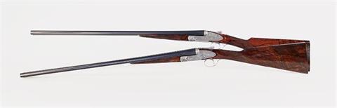Paar Seitenschloss-Doppelflinten F.lli Rizzini - Gardone, 20/70, #1782 und 1783, § D