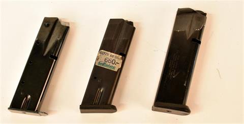 Pistol magazines-mixed lot CZ 100 and others, 9 mm Luger