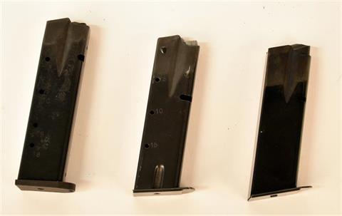 Pistol magazines - mixed lot, 9 mm Luger