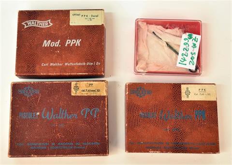 Pistol boxes-mixed lot Walther and Star
