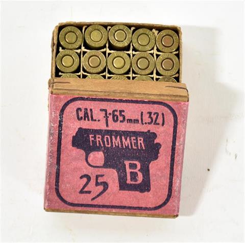 Collector's cartridges, 7.65 mm Frommer, § B