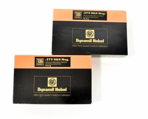 Rifle cartridges .375 H&H Mag., RWS, § unrestricted