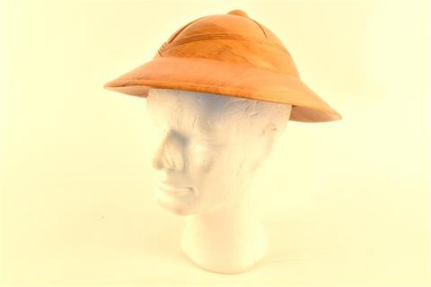 hand carved pith helmet