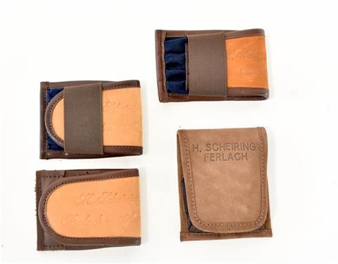 Herbert Scheiring - Ferlach, 4 cartridge wallets