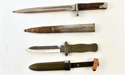 bayonet and sheath knife