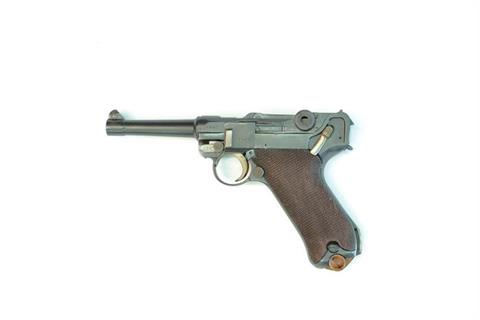 Deutsches Reich, Erfurt, Pistole 08 Polizei, Doppeldatum 1918/20, 9 mm Luger, #6440, § B *