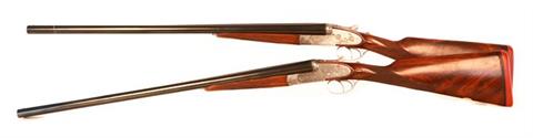 pair sidelock s/s shotguns I. Ugartechea - Eibar, 12/70, #350329602 & 350329702, § D