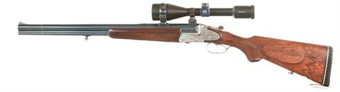 o/u combination gun B. Winkler - Ferlach, Blitz with sideplates, 6,5x57R; 16/65, #37602, § C