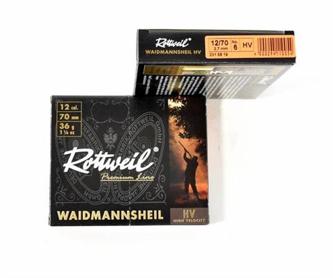 Shotgun cartridges Rottweil Waidmannsheil 12/70, § unrestricted