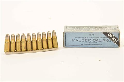 Sammlerpatronen 7,63 Mauser, § B