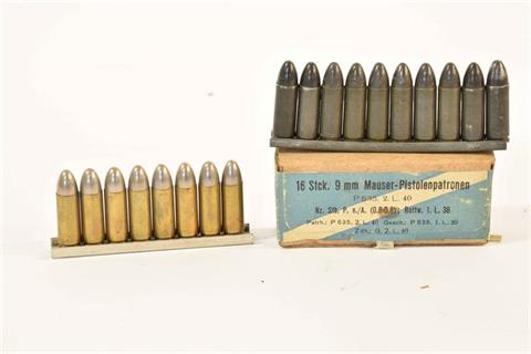 Sammlerpatronen 9 mm Mauser, § B