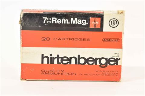 Rifle cartridges 7 mm Rem. Mag. Hirtenberger, § unrestricted