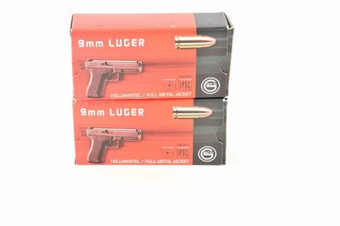 Pistol cartridges 9 mm Luger, Geco, § B