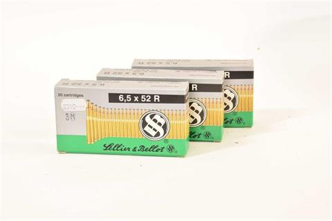 Rifle cartridges 6,5  x 52 R Sellier & Bellot, § unrestricted
