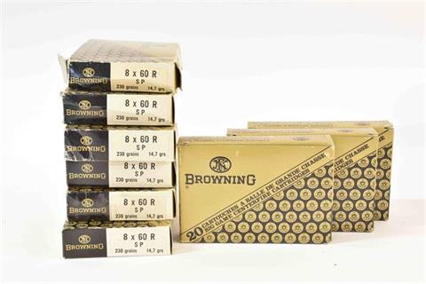 Rifle cartridges 8 x 60 , Browning, § unrestricted