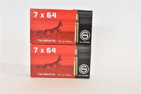 Rifle cartridges 7x64 Geco, § unrestricted