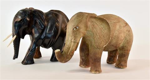 Plastiken afrikanische Elefanten - Konvolut