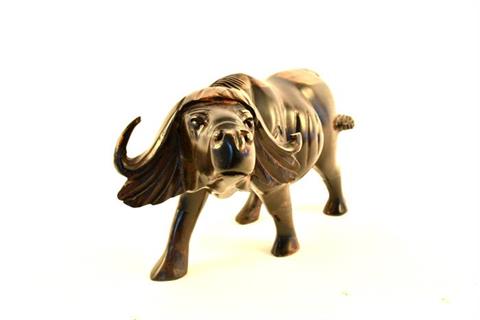 wooden statues cape buffalo, African