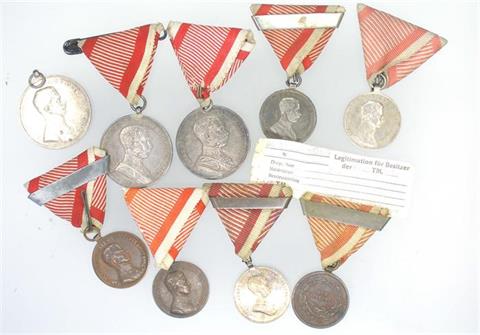Austria-Hungary,  medals of honour bundle lot
