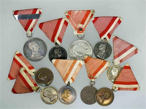 Austria-Hungary, medals of honour bundle lot