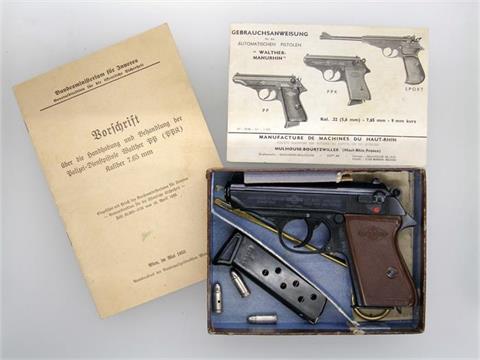 Walther PPK, Fertigung Manurhin, österr. Polizei, 7,65 mm Brow., #107544, § B