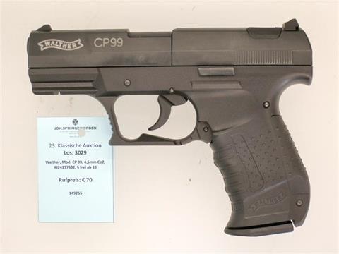 Walther, model CP 99, 4,5mm CO2, #J24177602, § unrestricted