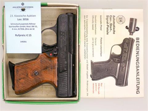 signal pistol Röhner Sportwaffen GmbH, model SM 15, 8 mm, #17936, § unrestricted