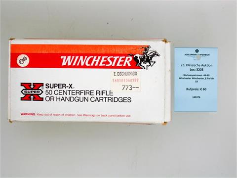 rifle cartridges .44-40 Win., Winchester, § unrestricted