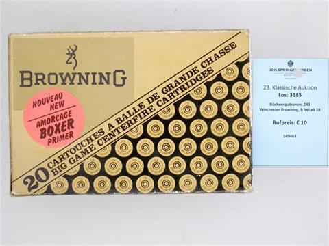 rifle cartridges .243 Winchester Browning, § unrestricted