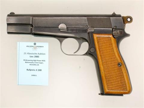 FN Browning High Power M35 Wehrmacht, 9 mm Luger, #155189, § B